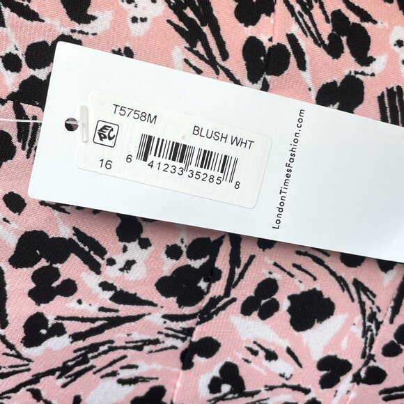 London Times Sleeveless Fit and Flare Dress NWT - Picture 5 of 8